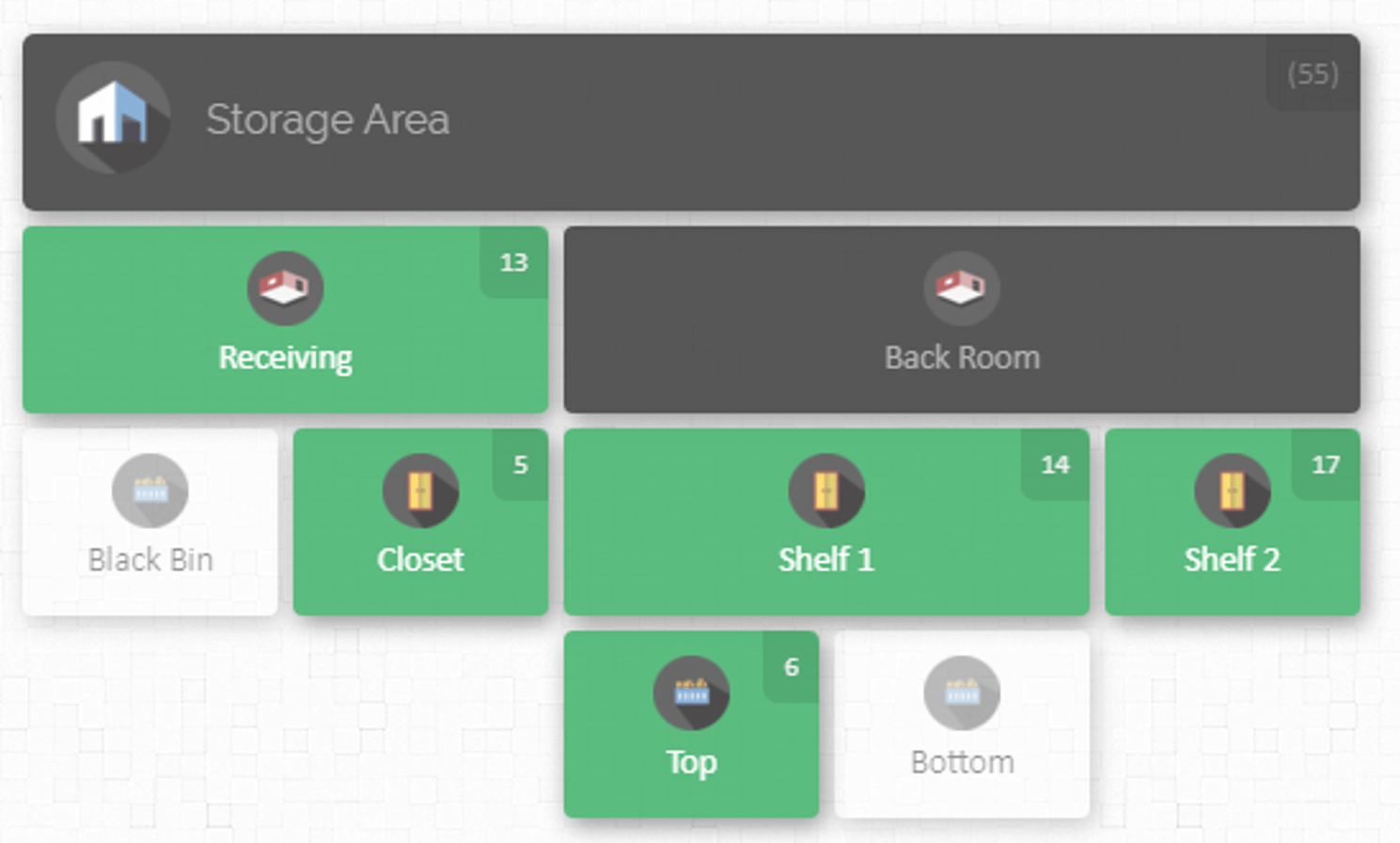 Inventory map for emergency medical supplies by CyberStockroom